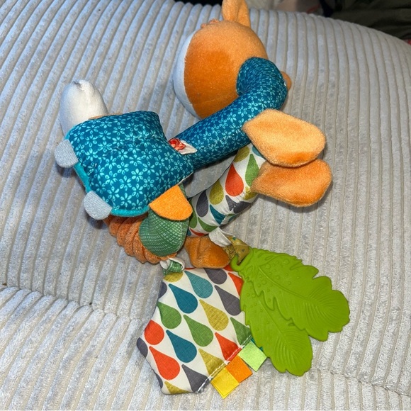 Infantino Fox Spiral Interactive Baby Rattle Toy - Orange and Blue - Picture 6 of 6